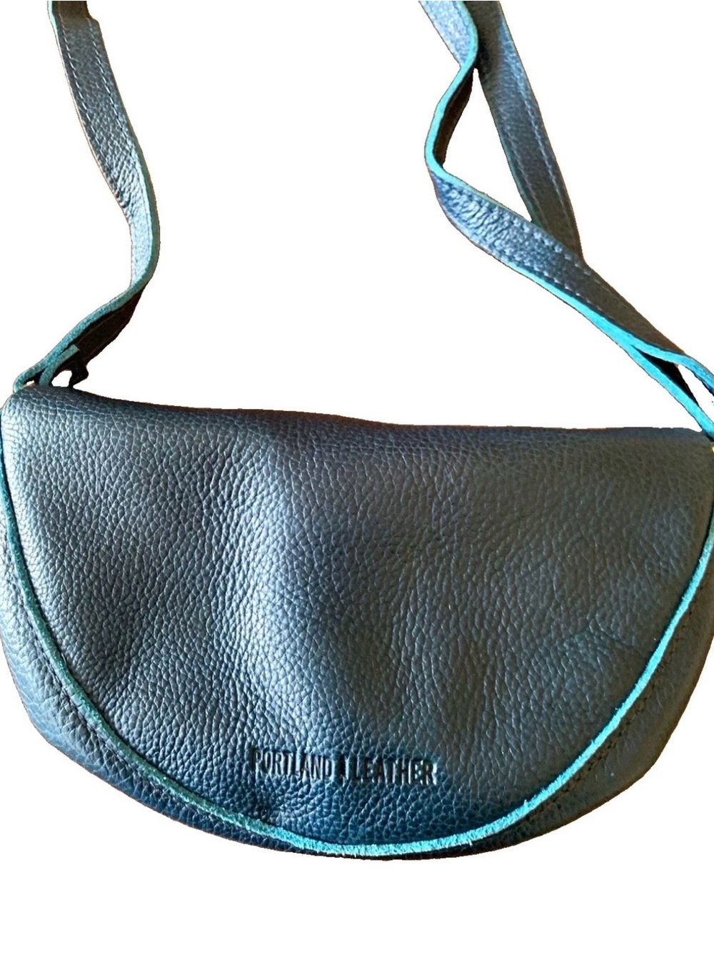 Portland Leather Goods Koala Sling Bag Small Cobalt Blue Leather Crossbody